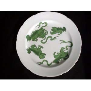  WEDGWOOD SALAD PLATE 7 CHINESE TIGERS (GREEN) SLIGHT WEAR 