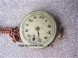Old Clock Face Vintage Long Gold Necklace Choochie Choo  
