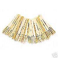 Disposable Bamboo Party Forks (Qty 72) pick picks NEW 028901001902 