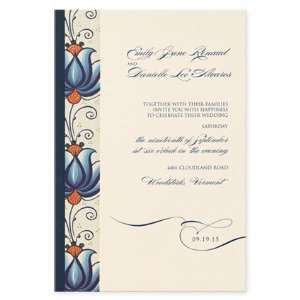   with French Flap envelopes Wedding Invitations
