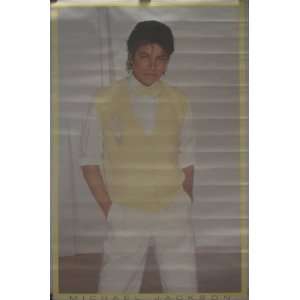  Michael Jackson Yellow Sweater Thriller Era Poster 