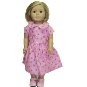 American Girl Doll Raspberry Dress