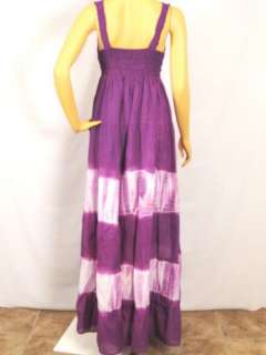 Boho Gypsy Summer Tie Dye Crochet Long Dress S M L 8751  
