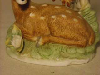 HOMCO FAWN FIGURINE #8879 NO CHIPS OR CRACKS  