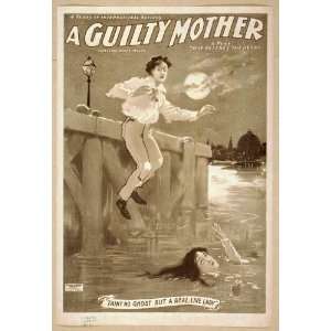   guilty mother a play that reaches the heart. 1899