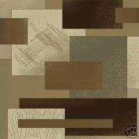Contemporary square 8X8 Brown Clay Tan Beige Area Rug  