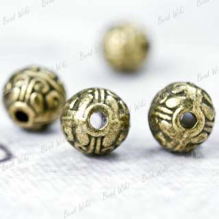 60pcs Antique Bronze Style Round Spacer Beads TS10117 4  