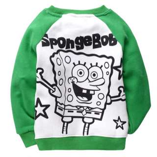   Boys SpongeBob SquarePants Fleece T Shirt Coat 2 8 Years 8053  