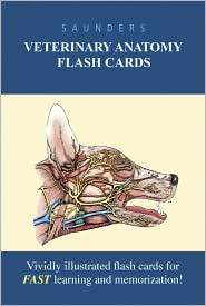 Saunders Veterinary Anatomy Flash Cards, (1437714404), Saunders 