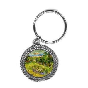  Daubignys Garden 2 By Vincent Van Gogh Pewter Key Chain 