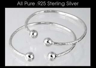 New .925 Sterling Silver West Indian Baby Bangles  