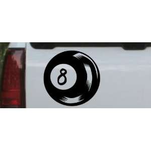  Eight 8 Ball Car Window Wall Laptop Decal Sticker    Black 