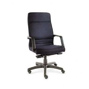   Alera Rici Series High Back Swivel/Tilt Chair, Black Fabric Office