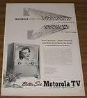   Vintage Ad Motorola TV Double Power Picture Television Model 21K12