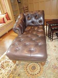 Custom Made Leather Chaise Chair Fainting Couch PU CT  
