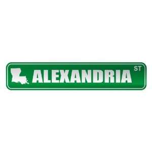   ALEXANDRIA ST  STREET SIGN USA CITY LOUISIANA
