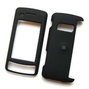   Case Leather Paint Rubber Feel Cover Black Cell Phones & Accessories