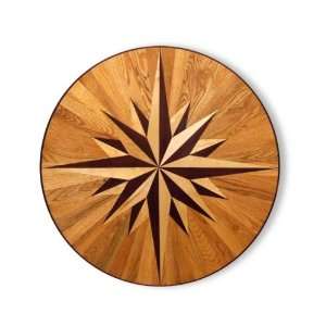  36 Round Wood Floor Medallion Inlay mc011
