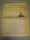 Vintage Newspaper HITLER DEAD May 2 1945  
