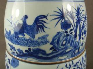 Fine Japanese Style Pair Porcelain Blue&White Vase  
