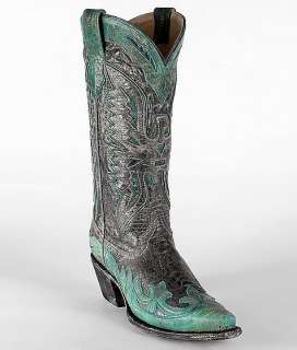 Corral Womens Western Genuine Leather Boots Black/Turquoise R2266 All 