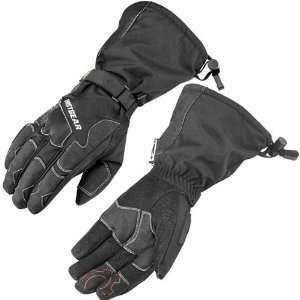   Waterproof/Breathable Textile Street Bike Motorcycle Gloves   Black