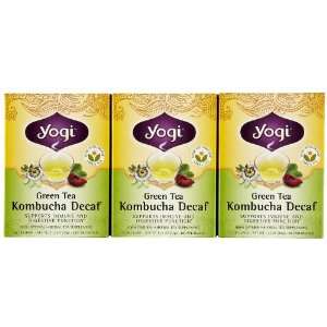 Yogi Tea Green Tea Kombucha Decaf, Herbal Supplement, Tea Bags, 16 ct 