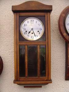 ANTIQUE FRENCH WALL CLOCK   WESTMINSTER CHIMES   FONTENOY   1930S 