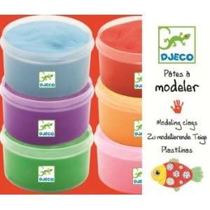  Djeco 6 Tubs of Light Modelling Clay Toys & Games