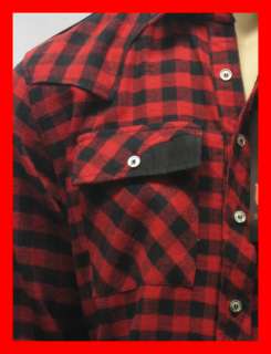 Western Lumberjack Brushed Soft Flannel Check Plaid Shirt  