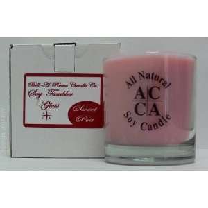   Scented Soy 11oz Classic Jar Tumbler Glass Candle   Sweet Pea Beauty