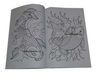 Tattoo Flash Book A3 Japanese Designs & Sketches Vol.1 Aaron Bell (Koi 