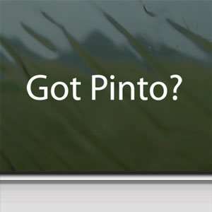  Got Pinto? White Sticker Horse Breed Pony Laptop Vinyl 