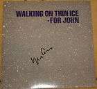 YOKO ONO ~ WALKING ON THIN ICE ~RARE HAND SIGNED UK 7 