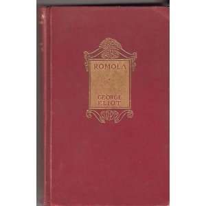  Romola By George Eliot {Red Leatherbound} 