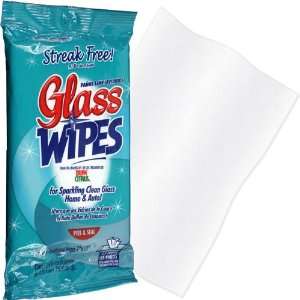  25 Magic Blue Streak Free Glass Wipes   Re sealable 