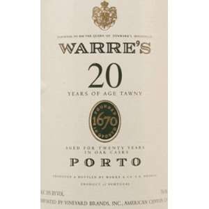  Warres Tawny Port 20 Year Old NV 750ml Grocery & Gourmet 