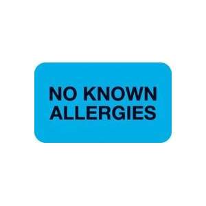 MAP1510 Chart Label No Known Allergies Blue 1.5x7/8 250 Per Roll by 