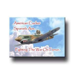   American Cocker Spaniel War On Terror Fridge Magnet 