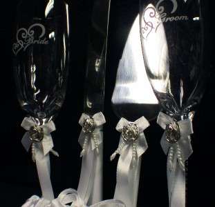 Country Western Wedding Cake topper LOT Glasses knife server Garter 