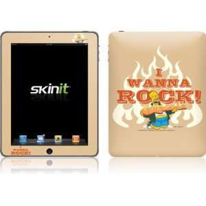  Skinit Homer I Wanna Rock Vinyl Skin for Apple iPad 1 