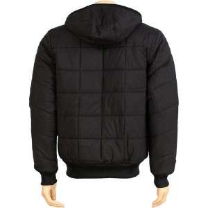 Adidas Originals AC Padded Jacket LARGE L Quilted Hooded BLACK  