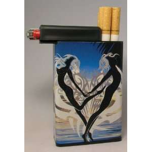  Cigarette Case Lovers Paradise Heart Built on Lighter 