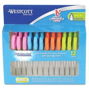  New Westcott 14874   5 Blunt Soft Handle Scissors 12/Pack 