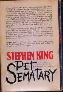 PET SEMATARY by Stephen King  