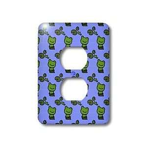   Pond full of frogs.   Light Switch Covers   2 plug outlet cover Home