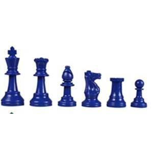   Gift Chess Set   Blue Chess Pieces and Blue Chess Board Toys & Games