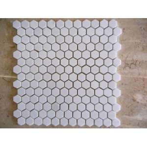  Thassos white honey comb mosaic marble polished
