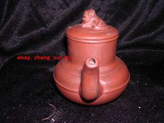 Wonderful Unique Chinese Old YiXing ZiSha Pottery Lion Teapot  