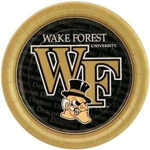  NCAA Wake Forest Demon Deacons 8 Pack Paper Plates